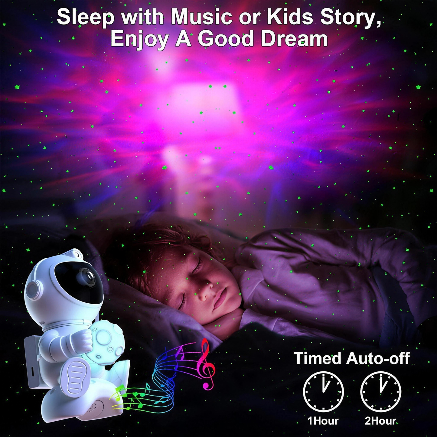 Duerme con música y temporizador automático